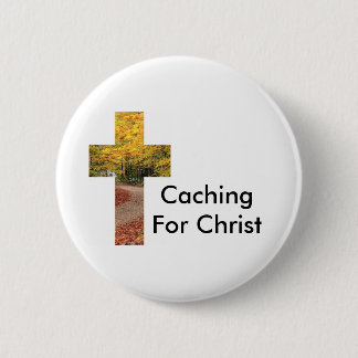 Cachieren für Christus Geocaching Swag-Button Button