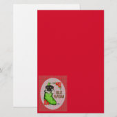 Cachorrito Feliz Navidad Briefpapier (Vorne/Hinten)