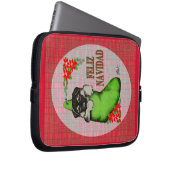 Cachorrito Feliz Navidad Laptopschutzhülle (Vorne Rechts)
