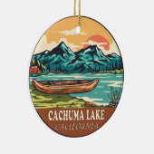 Cachuma Lake California Schifffahrtsemblem Keramik Ornament (Rechts)