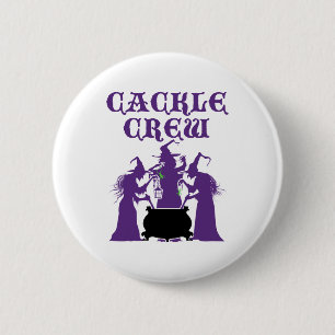 Cackle Crew Mittelalterliches Halloween Hexen Button
