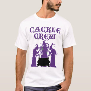 Cackle Crew Mittelalterliches Halloween Hexen T-Shirt