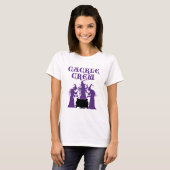 Cackle Crew Mittelalterliches Halloween Hexen T-Shirt (Vorne ganz)