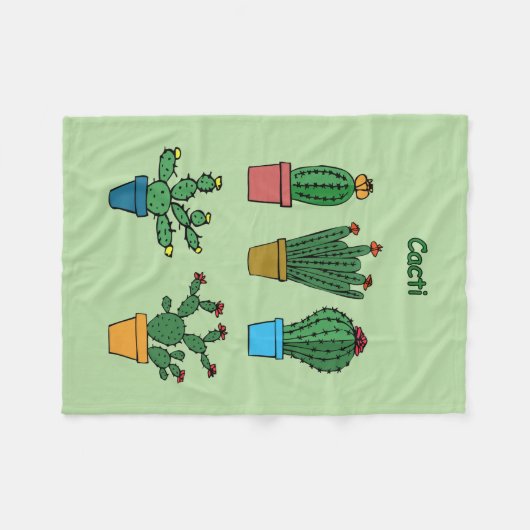 Cacti #2 fleecedecke (Vorderseite (Horizontal))