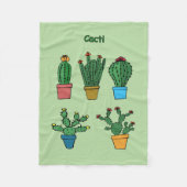 Cacti #2 fleecedecke (Vorderseite)