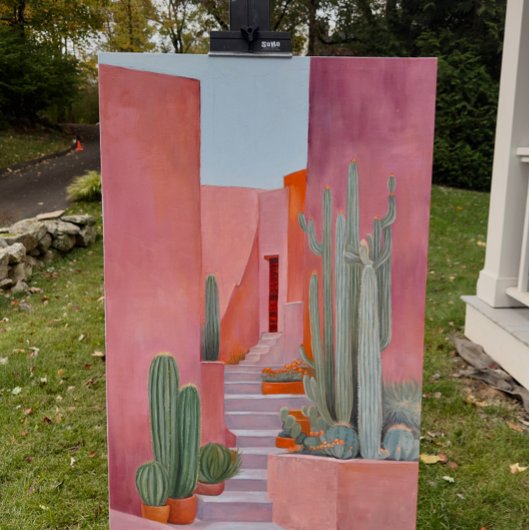 Cacti Ally | Original Ölmalerei T-Shirt | Süßes T-