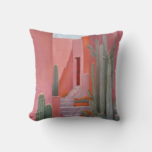 Cacti Ally Throw Pillow Kissen (Vorderseite)