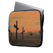 Cacti Art Laptop Sleeve (Vorderseite Links)