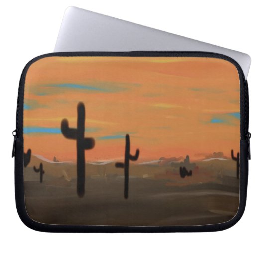 Cacti Art Laptop Sleeve (Vorderseite)
