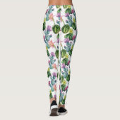 Cacti Art Pattern Leggings (Rückseite)