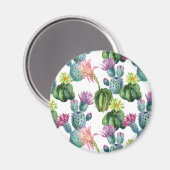 Cacti Art Pattern Magnet (Vorderseite/Rückseite)