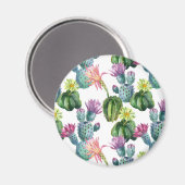 Cacti Art Pattern Magnet (Vorderseite/Rückseite)