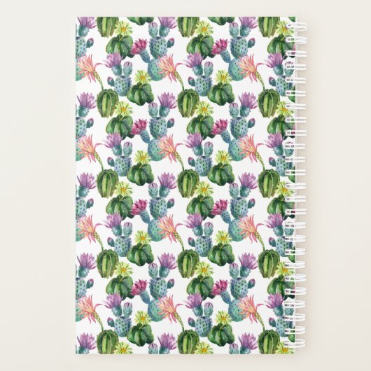 Cacti Art Pattern Planer (Rückseite)