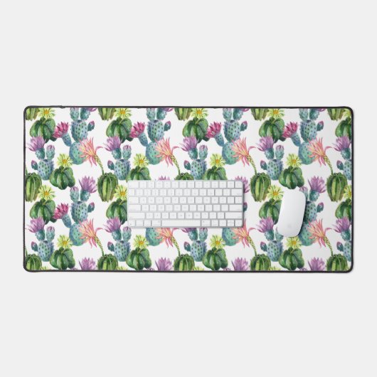 Cacti Art Pattern Schreibtischunterlage (Tastatur & Maus)