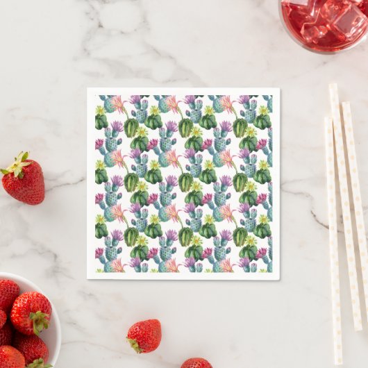 Cacti Art Pattern Serviette (Beispiel)