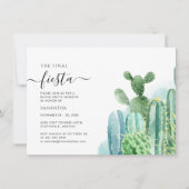 Cacti Bachelorette Wochenende Party mit Anreise Einladung (Vorderseite)