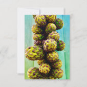 Cacti Blume Grußkarten - Leere Innenseite   Dankeskarte (Vorderseite)