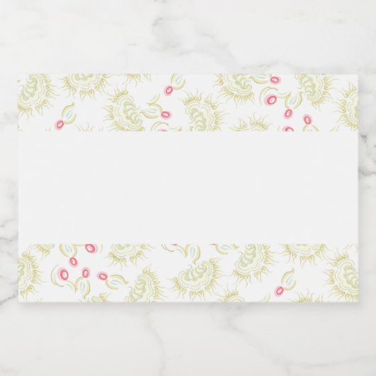 Cacti-Blume Lebensmitteletikett (Einzelnes Label)