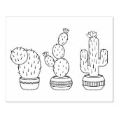 Cacti - Cactus Pflanze - Farbseiten Gummistempel (Prägung)