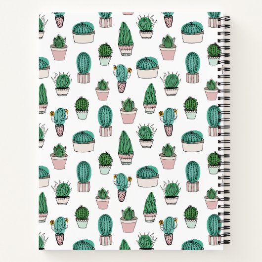 Cacti Cactus Pflanze Notizblock (Rückseite)