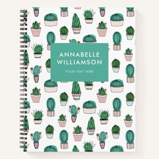 Cacti Cactus Pflanze Notizblock (Vorderseite)