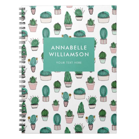Cacti Cactus Pflanze Notizblock (Vorderseite)