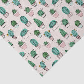 Cacti Cactus succulent Pattern Seidenpapier (Ausschnitt)
