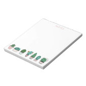 Cacti Cactus succulents gepunktete Pflanze Notizblock (Rotiert)