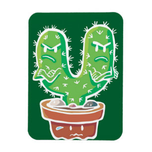 Cacti Couple Crossen Magnet