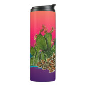 Cacti Design Thermal Tumbler Thermosbecher (Nach links gedreht)