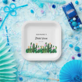 Cacti flowers  Bridal Fiesta  Pappteller (Party)