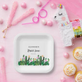 Cacti flowers  Bridal Fiesta  Pappteller (Party)