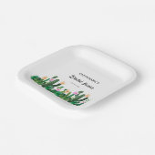 Cacti flowers  Bridal Fiesta  Pappteller (Gewinkelt)