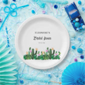 Cacti flowers  Bridal Fiesta  Pappteller (Party)