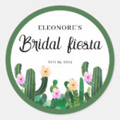 Cacti flowers  Bridal Fiesta  Runder Aufkleber (Vorderseite)