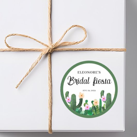 Cacti flowers  Bridal Fiesta  Runder Aufkleber