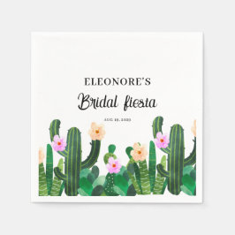 Cacti flowers Bridal Fiesta Serviette