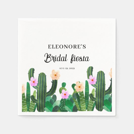 Cacti flowers  Bridal Fiesta  Serviette (Vorderseite)