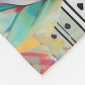 Cacti Garden in lebhaften Farben Fleecedecke (Ecke)