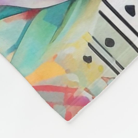 Cacti Garden in lebhaften Farben Fleecedecke (Ecke)