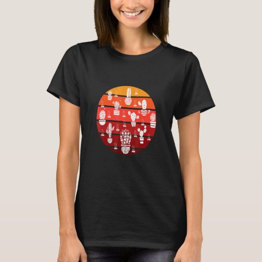 Cacti Garening Pflanze T-Shirt (Vorderseite)