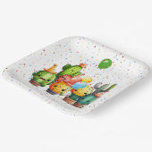 Cacti-Gruppe mit Party Confetti Pappteller (Gewinkelt)