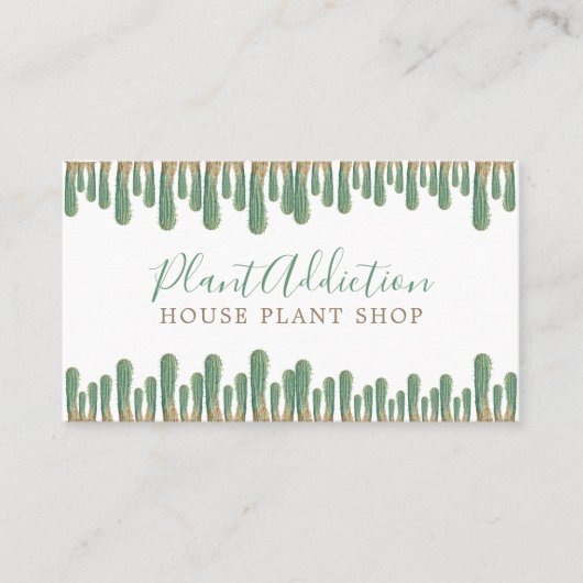 Cacti House Pflanze Shop Visitenkarte (Vorderseite)