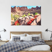 Cacti in Bloom Leinwanddruck (Insitu (Schlafzimmer))