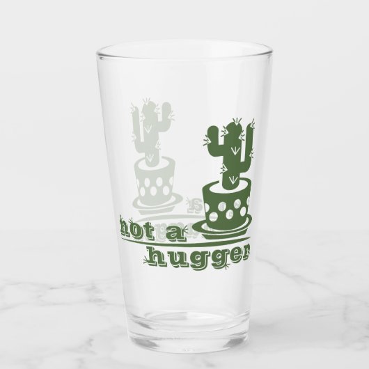 Cacti Kein lustiges Sprichwort Glas (Vorderseite)