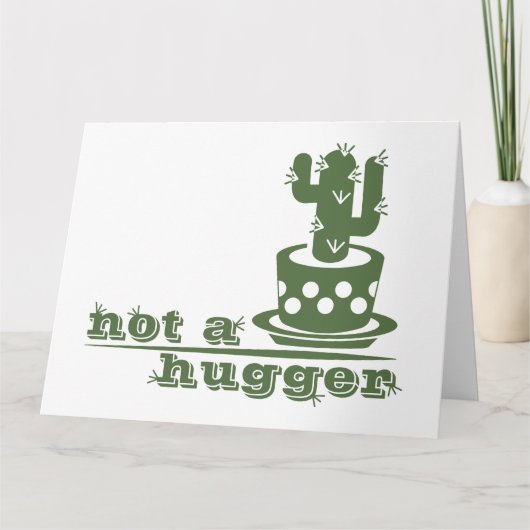 Cacti Kein lustiges Sprichwort Karte (Vorderseite)