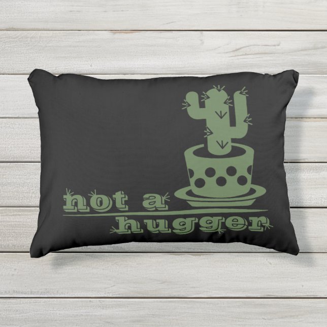 Cacti Kein lustiges Sprichwort Kissen Für Draußen (Vorderseite)