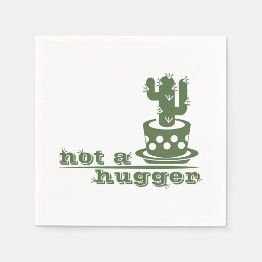 Cacti Kein lustiges Sprichwort Serviette (Vorderseite)