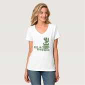 Cacti Kein lustiges Sprichwort T-Shirt (Vorderseite Vollansicht)