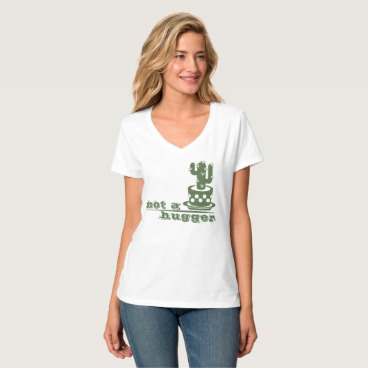 Cacti Kein lustiges Sprichwort T-Shirt (Vorderseite Vollansicht)
